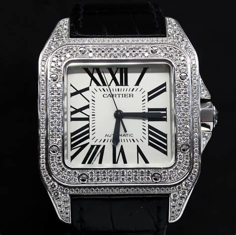 prezzo cartier santo 100|cartier santos 100 diamond price.